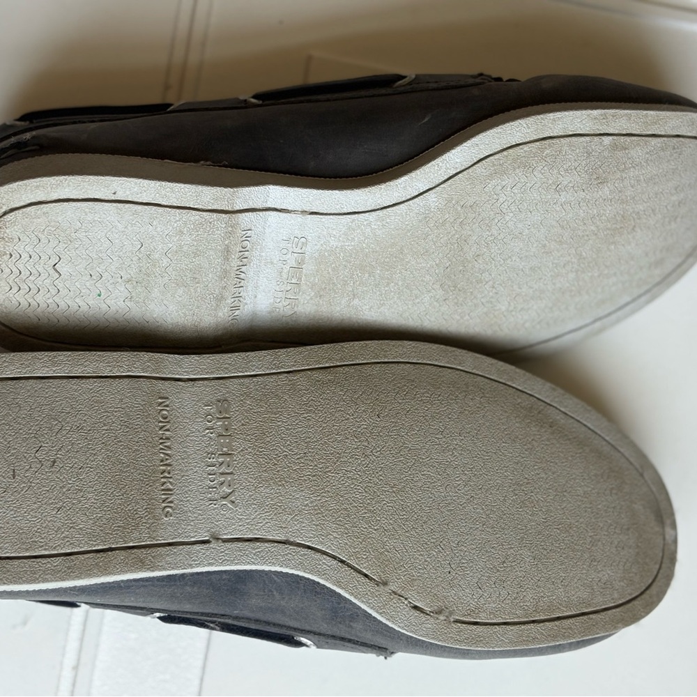 Sperry Men’s Boat Shoe Slip On Loafer Gray/Blue Size 8.5 - Picture 5 of 6